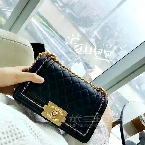香奈兒包包CHANEL 香奈兒新款leboy鏈條包_1