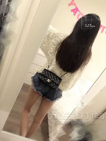 香奈兒 Chanel CF大Mini 上身圖_2