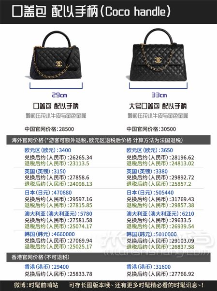 香奈兒 Chanel 經(jīng)典款包包全球比價（2019年5月最新）_4