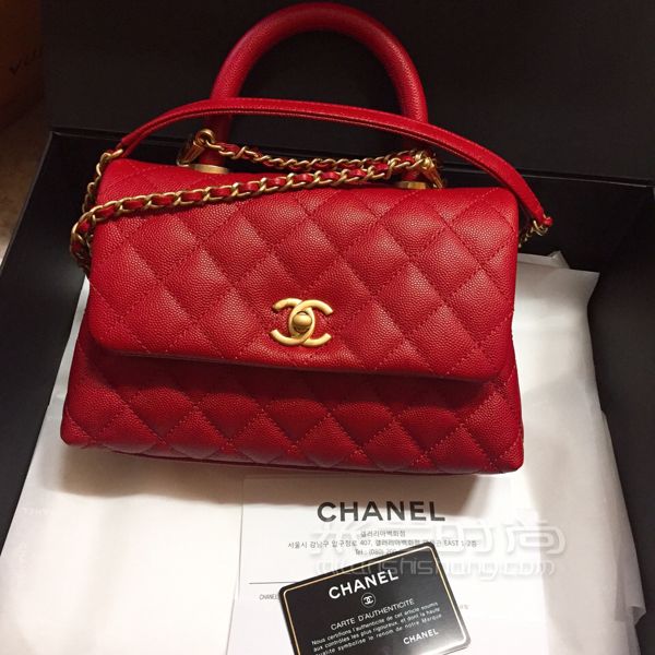 Chanel coco handle 紅金荔枝 ／ 香奈兒包_2
