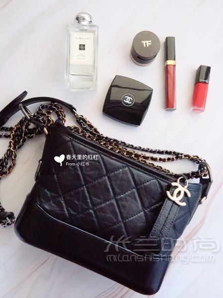 新入手包包之美包推薦Chanel Gabrielle handbag香奈兒小號流浪包全黑色_2