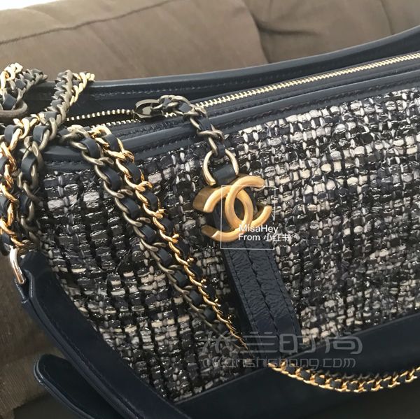 Chanel香奈兒流浪包 新款藍(lán)色毛呢_7