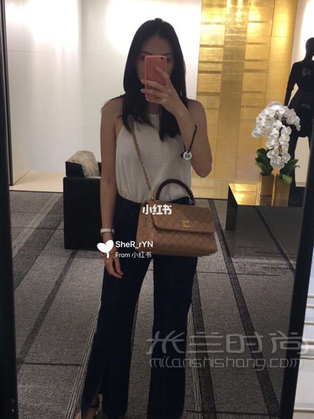 Chanel coco handle 中號 蜥蜴手柄_5