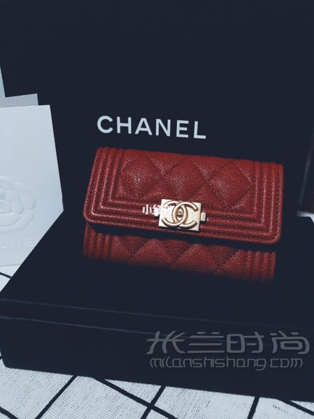 香奈兒 Chanel Leboy 卡包是被代購種草的本來想買CF款的17秋冬酒紅款_1