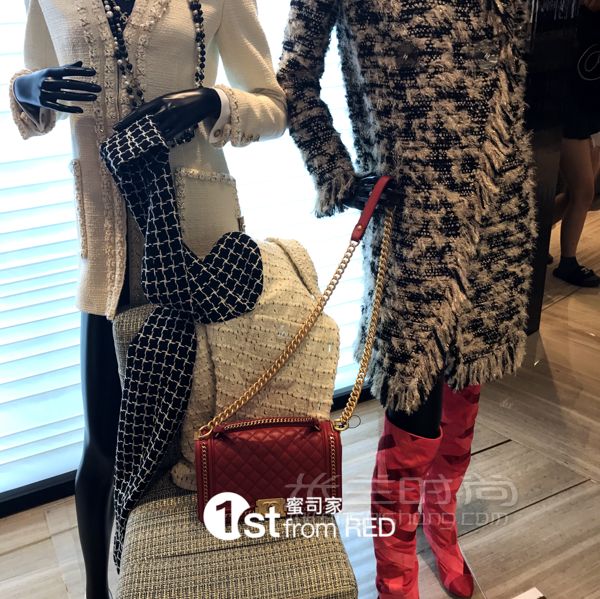 chanel 香奈兒 leboy 紅色鏈條包_2