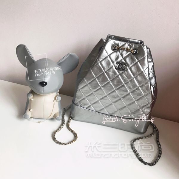 開包測評Chanel gabrielle流浪包雙肩包_1