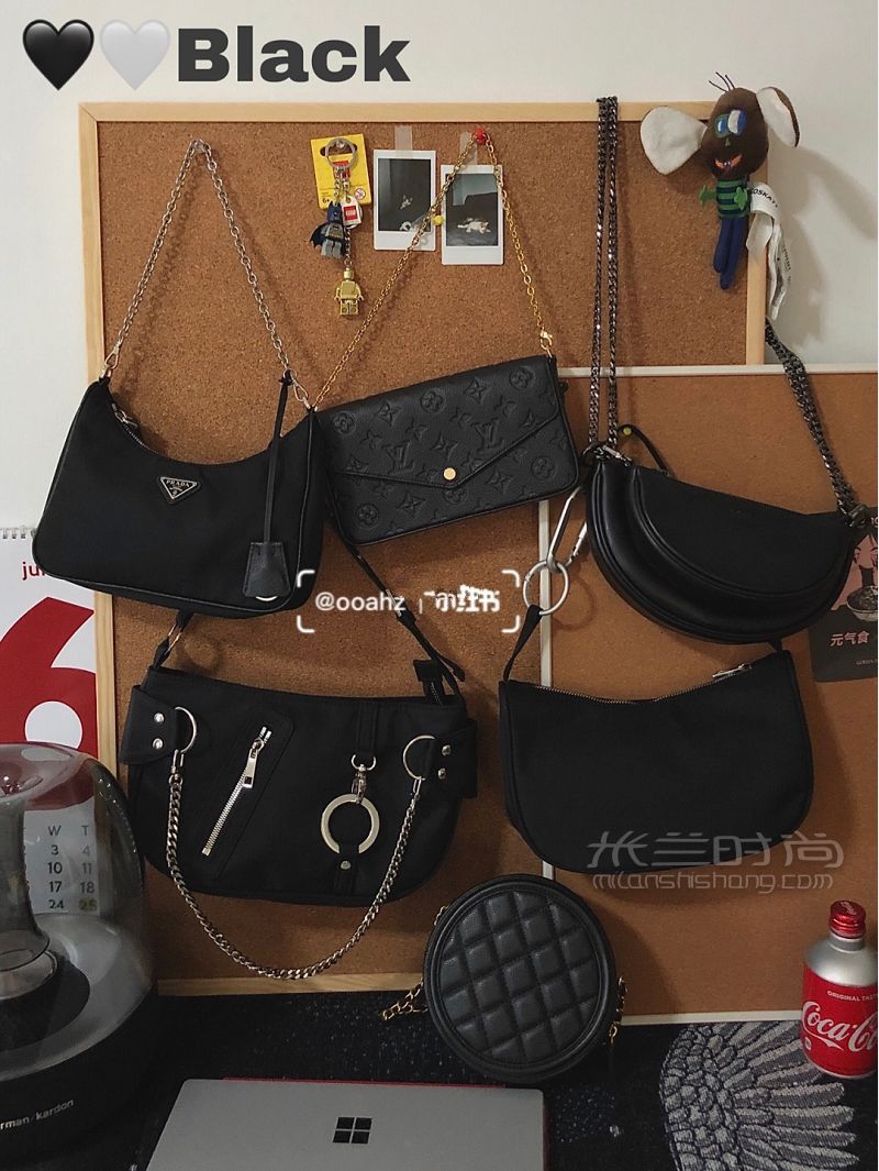 黑色小包包合集近期最?lèi)?ài)包 普拉達(dá)怎么樣_1