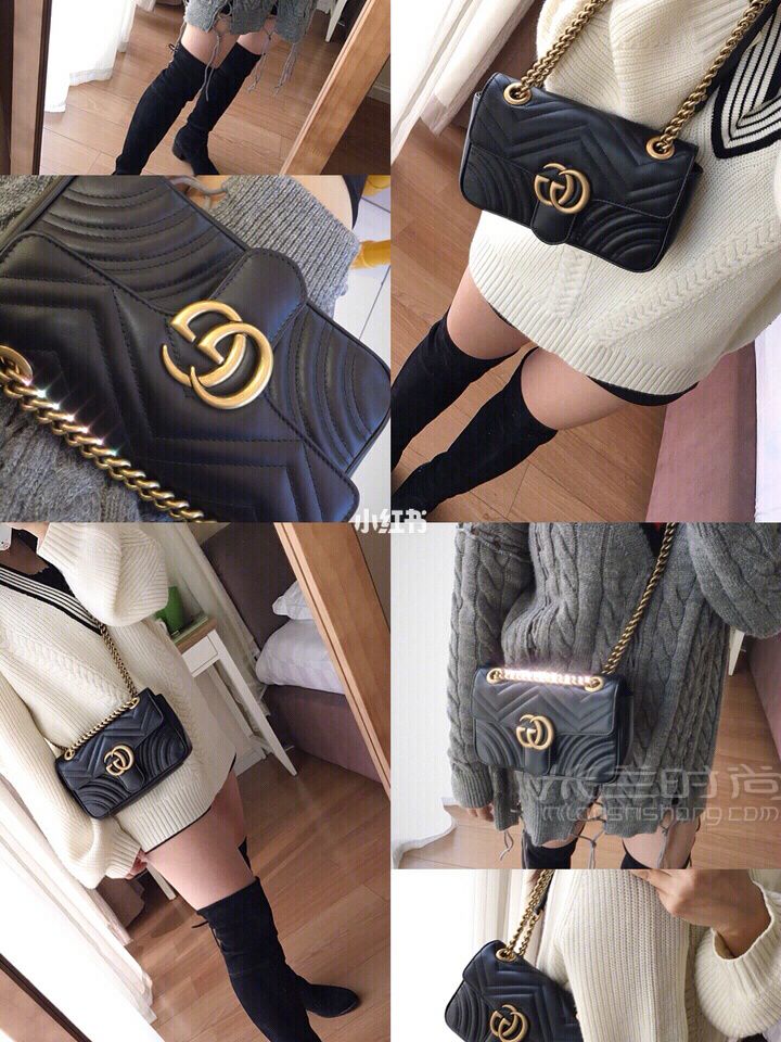 Gucci Marmont mini 上身圖片 接之前這個(gè)Gucci包篇答應(yīng)大家的上身圖片來(lái)了_1