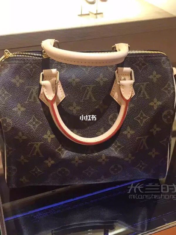包雖然很經(jīng)典但我卻想吐槽LV女包路易威登speedy25帶肩帶的包包_1