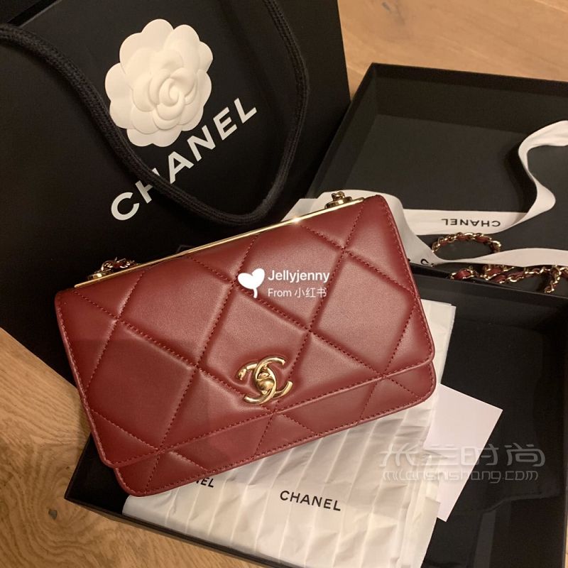 維也納入Chanel秋冬新款車(chē)?yán)遄哟罅飧駑oc包_2