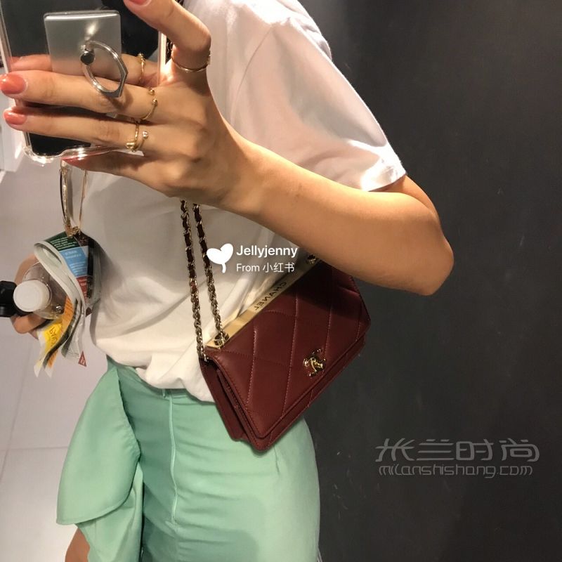 維也納入Chanel秋冬新款車(chē)?yán)遄哟罅飧駑oc包_1
