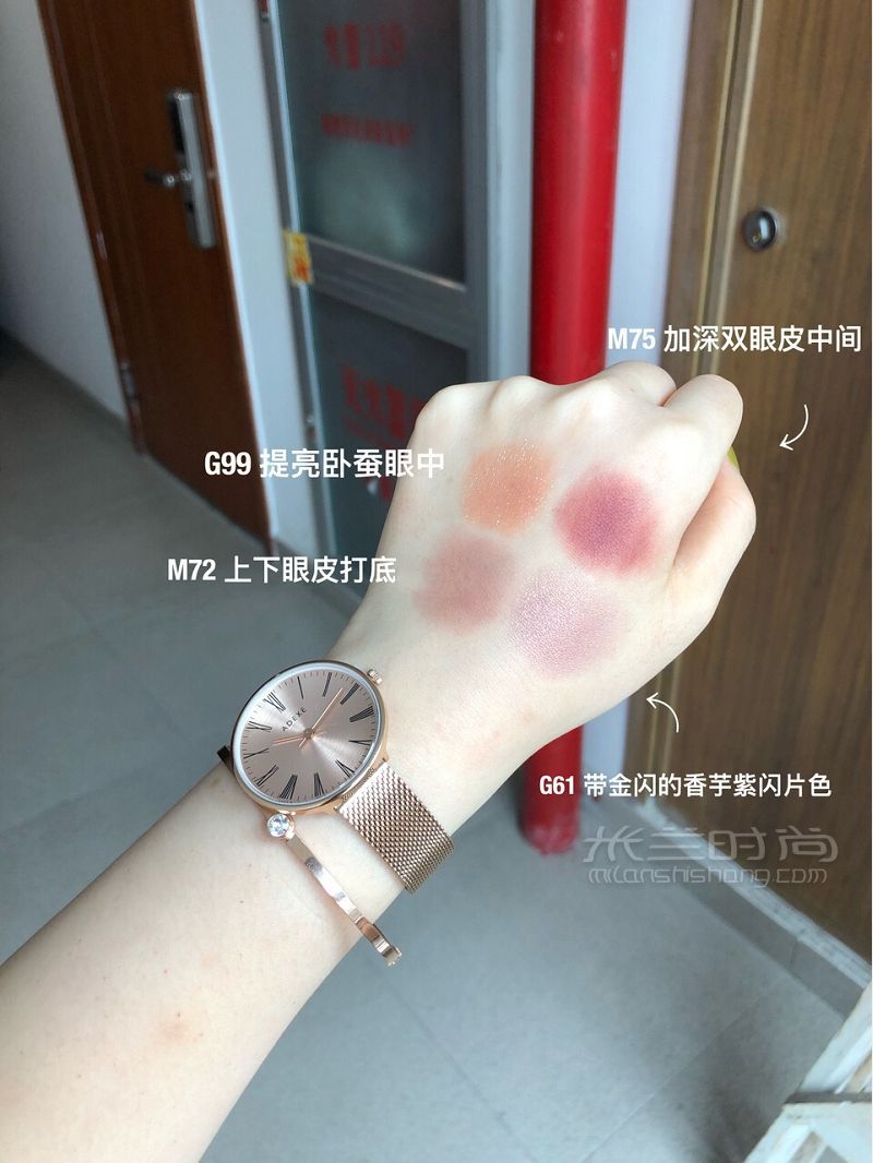 胖著那閃到你的眼里你的心里 眼妝妝教向 用的橘朵單色眼影_3