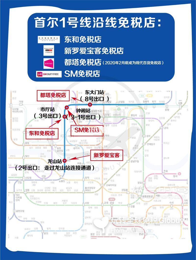 韓國(guó)首爾免稅店大全一分鐘決定去哪逛_5