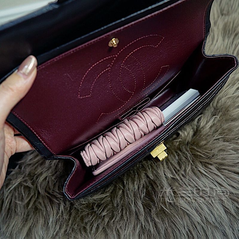 Chanel CF和香奈兒 2.55小號黑金對比 法國自由行_4