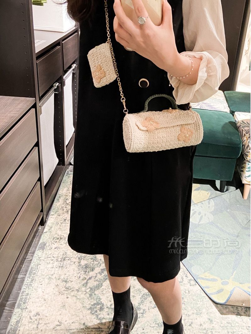 少女心炸裂的手工編織水桶包_4