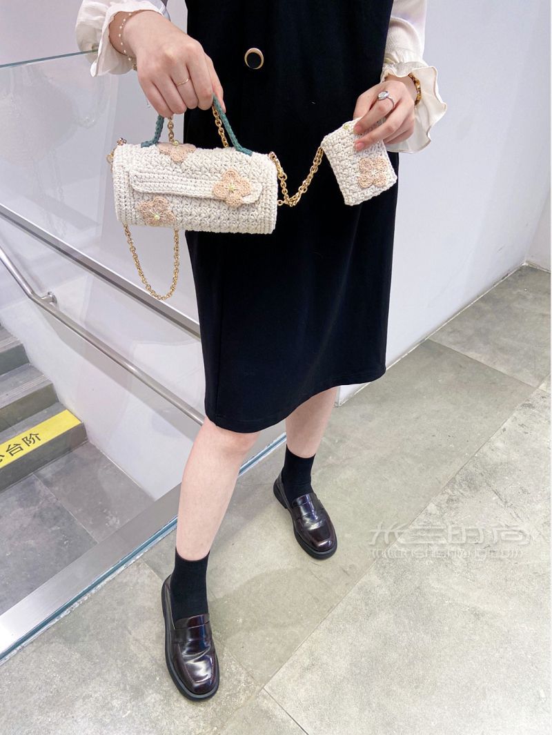 少女心炸裂的手工編織水桶包_6