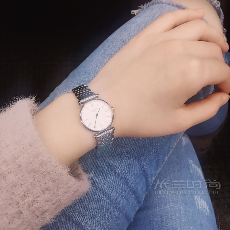 浪琴嘉嵐石英女表 手表表帶玫瑰金色_1