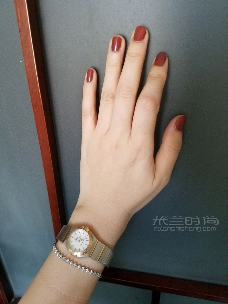 歐米茄Omega 星座系列石英間金鋼帶女士手表_3