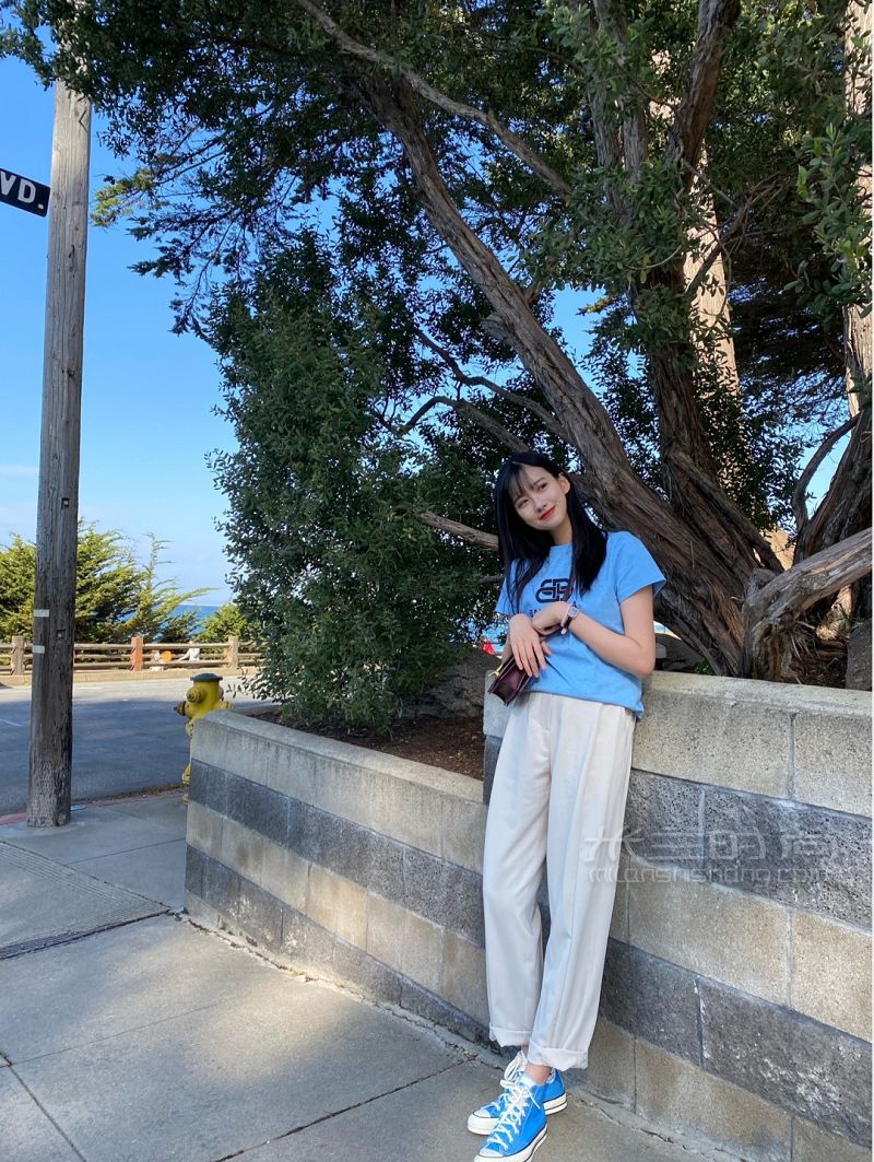 折上折入的奶藍色匡威春夏鞋子_5