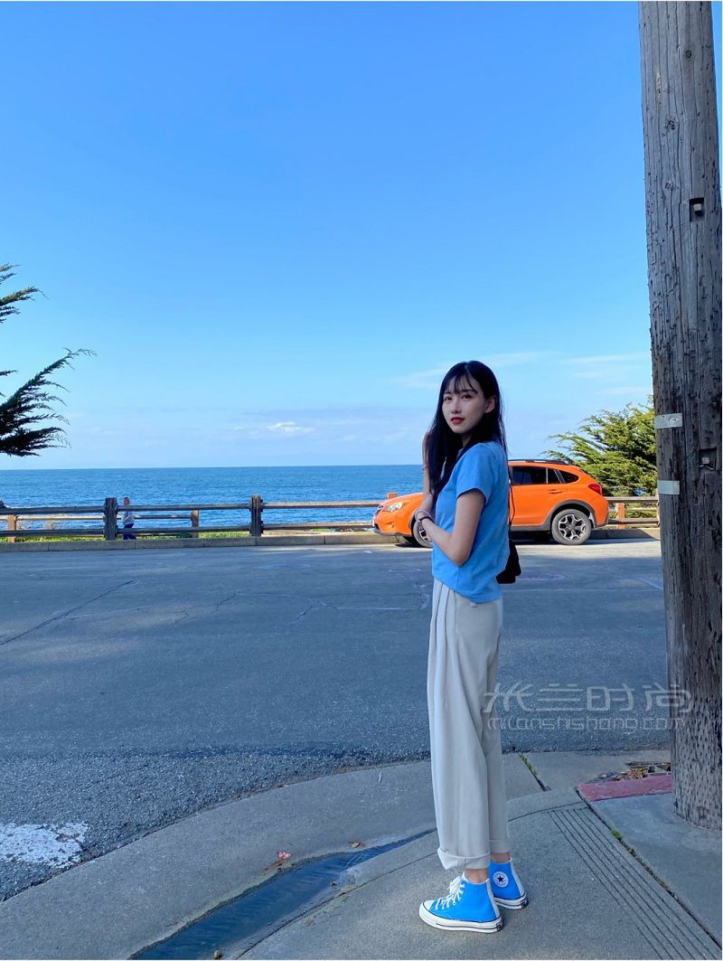 折上折入的奶藍色匡威春夏鞋子_4