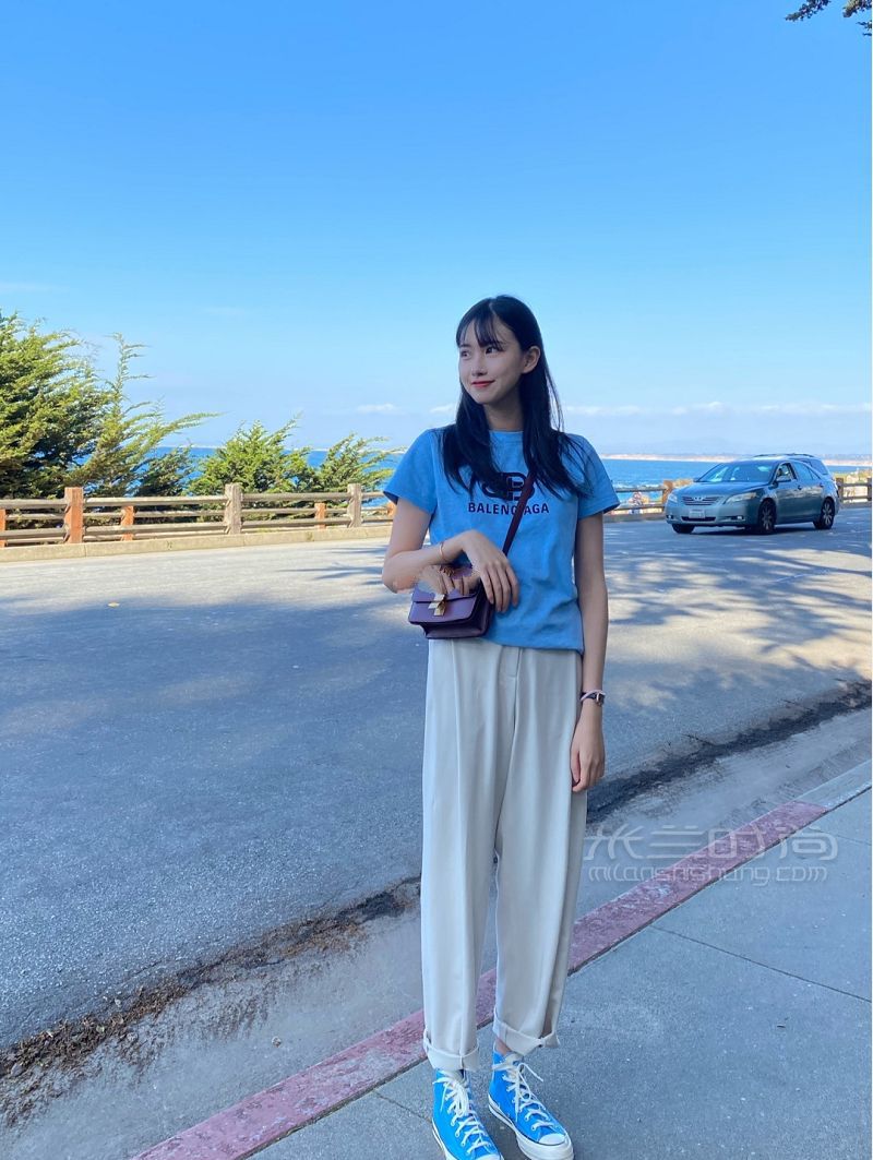 折上折入的奶藍色匡威春夏鞋子_2