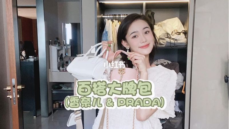 【包包分享】香奈兒粉色小水桶prada枕頭包_1