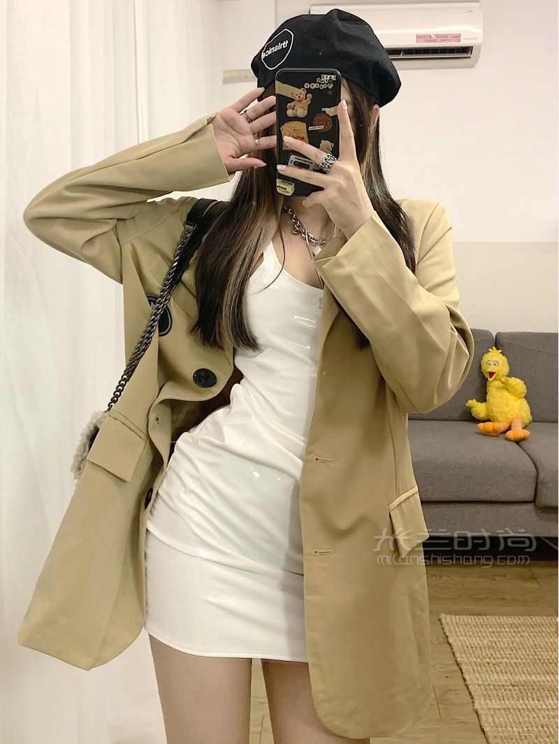 小個子女生 秋冬超A西裝辣妹出行穿搭_6