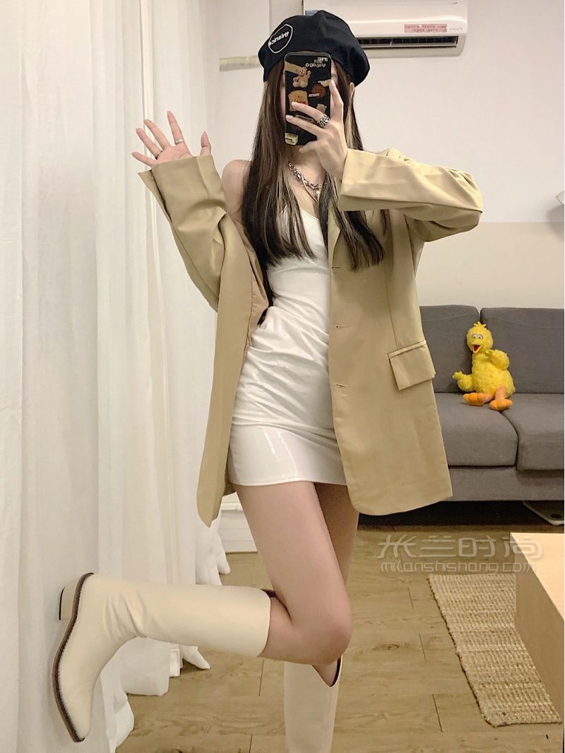 小個子女生 秋冬超A西裝辣妹出行穿搭_4