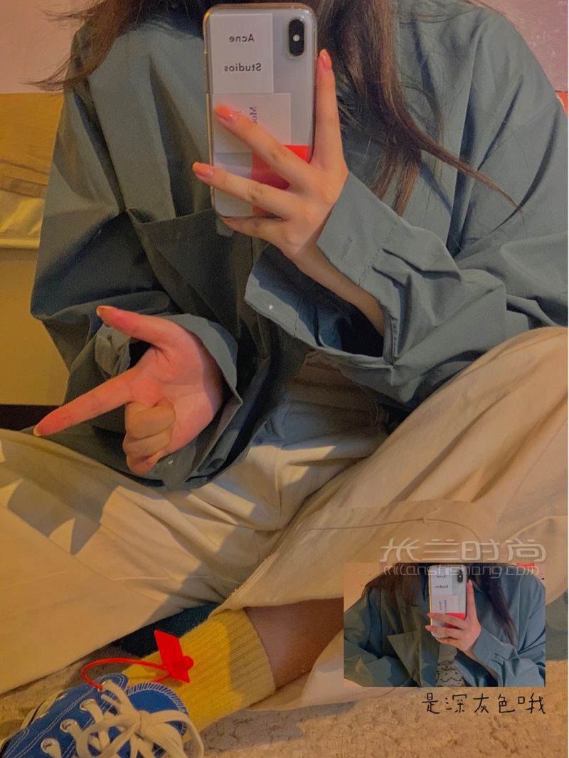 襯衫合集 純色雖普通但也制造彩襯衫_7