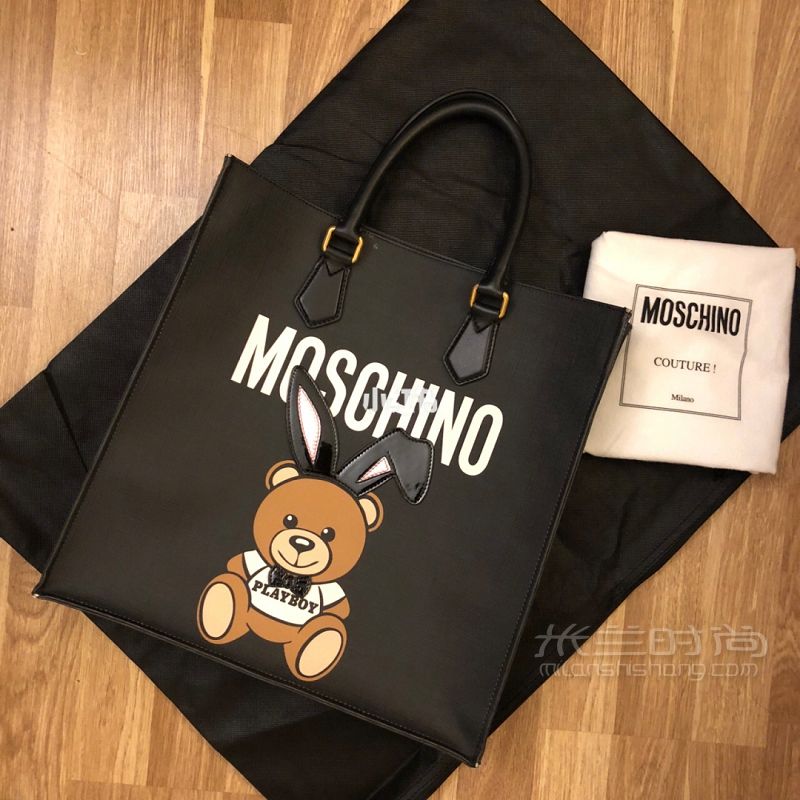 我的上學(xué)包包莫斯奇諾 兔女郎tote包包_2