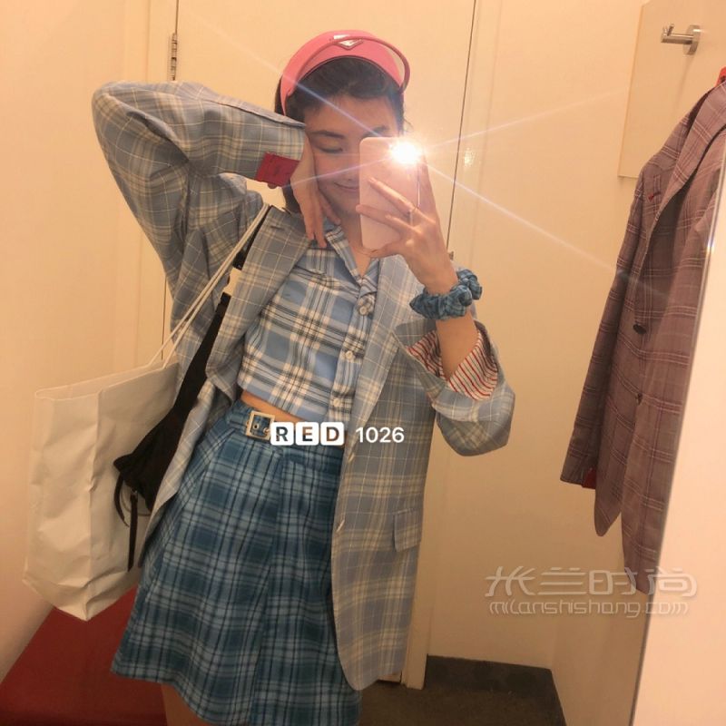PRADA限定活力粉遮陽帽BM套裝 BrandyMelville怎么樣_4