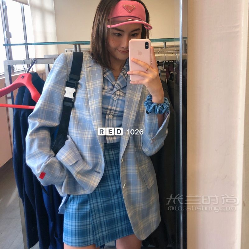PRADA限定活力粉遮陽帽BM套裝 BrandyMelville怎么樣_2