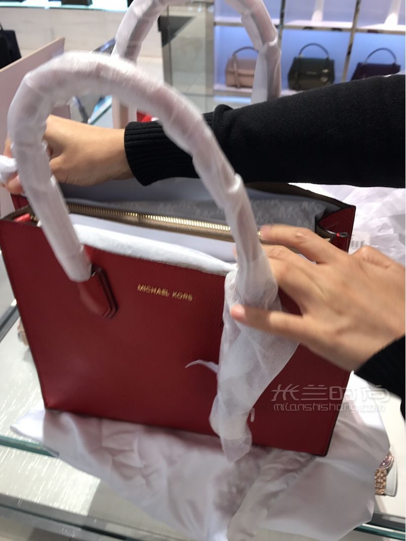 michael kors mk女包楊冪同款鎖頭方包_4