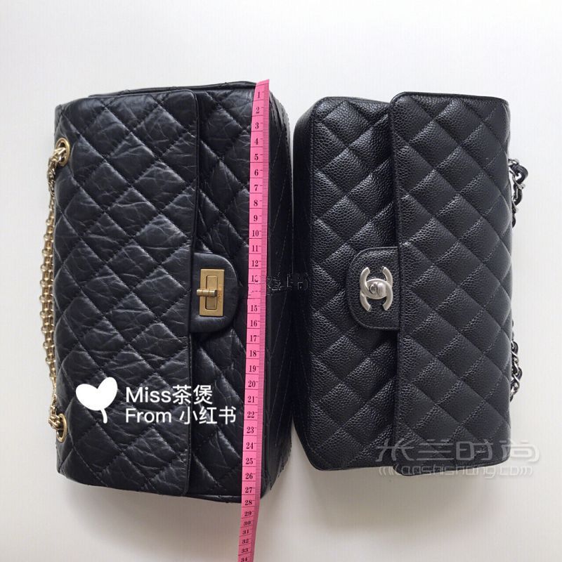 實(shí)用帖Chanel 2.55中號cf中號比較_5