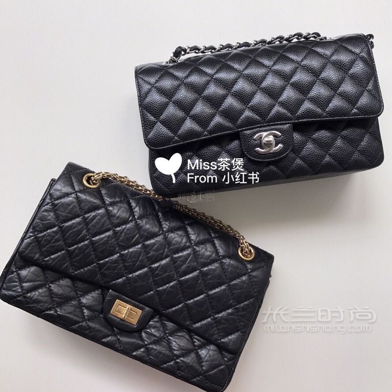 實(shí)用帖Chanel 2.55中號cf中號比較_1