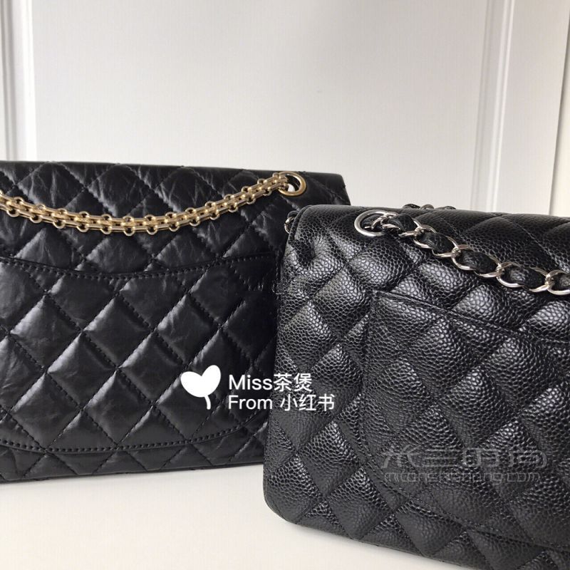 實(shí)用帖Chanel 2.55中號cf中號比較_3