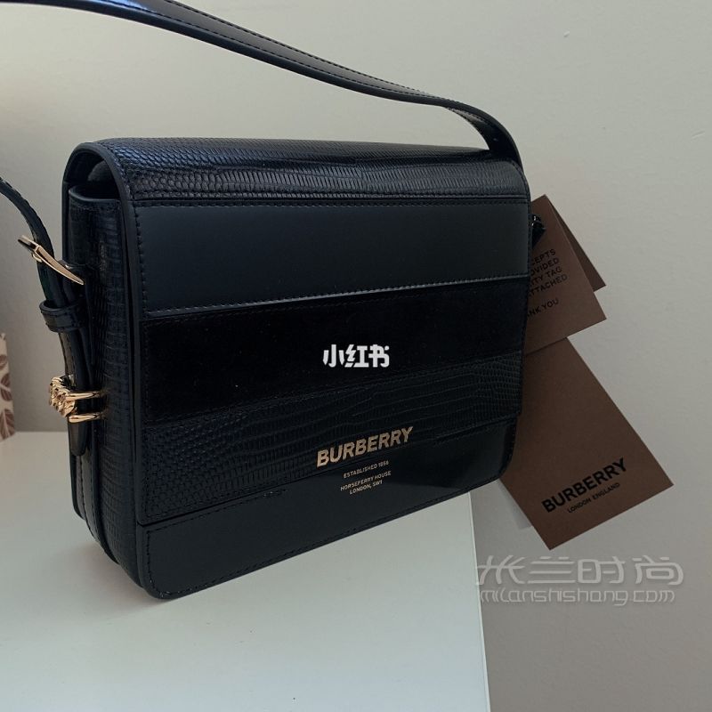 Burberry澳洲官網(wǎng)50sale 麂皮拼grace包_6