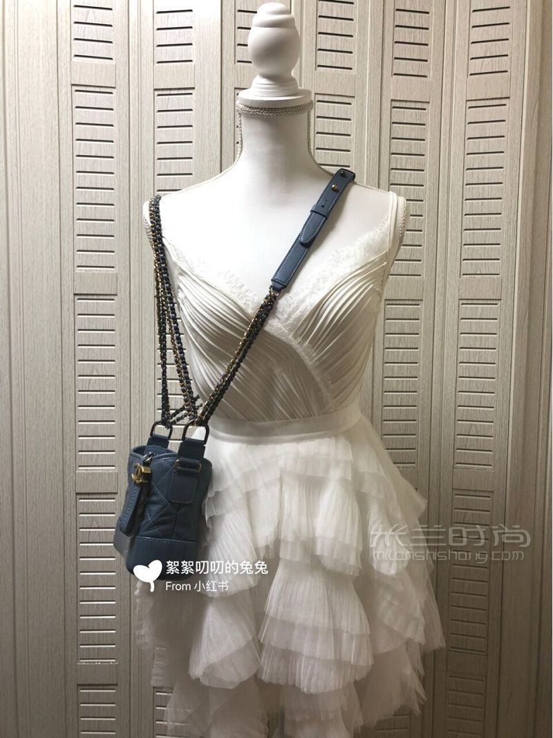 CHANEL流浪包霧霾藍背法展示1上篇 背了一個多月了寫下使用感受_8