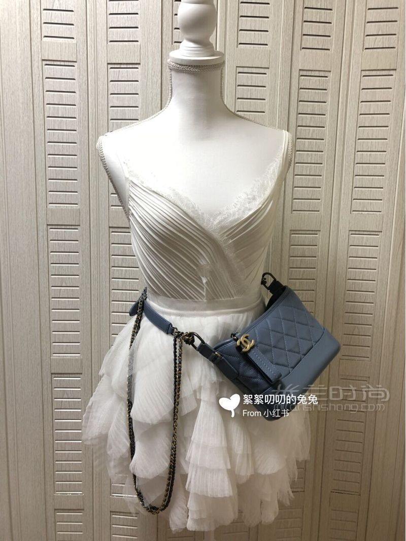 CHANEL流浪包霧霾藍背法展示1上篇 背了一個多月了寫下使用感受_7