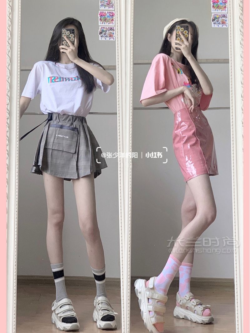私藏短袖合集夏日甜酷girl4套穿搭 天美意怎么樣_6