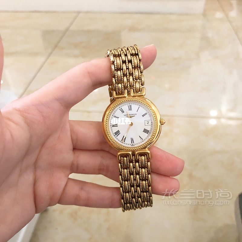 浪琴?gòu)?fù)古小金表 小金表表帶_2