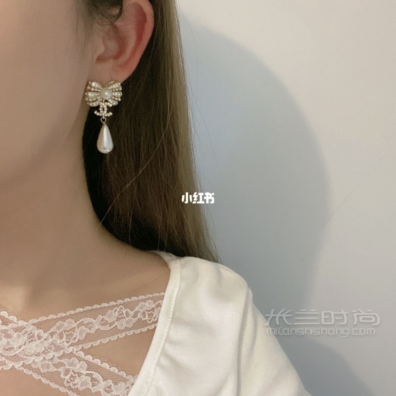 飾品分享 香奈兒Chanel超美蝴蝶結(jié)耳環(huán)_6
