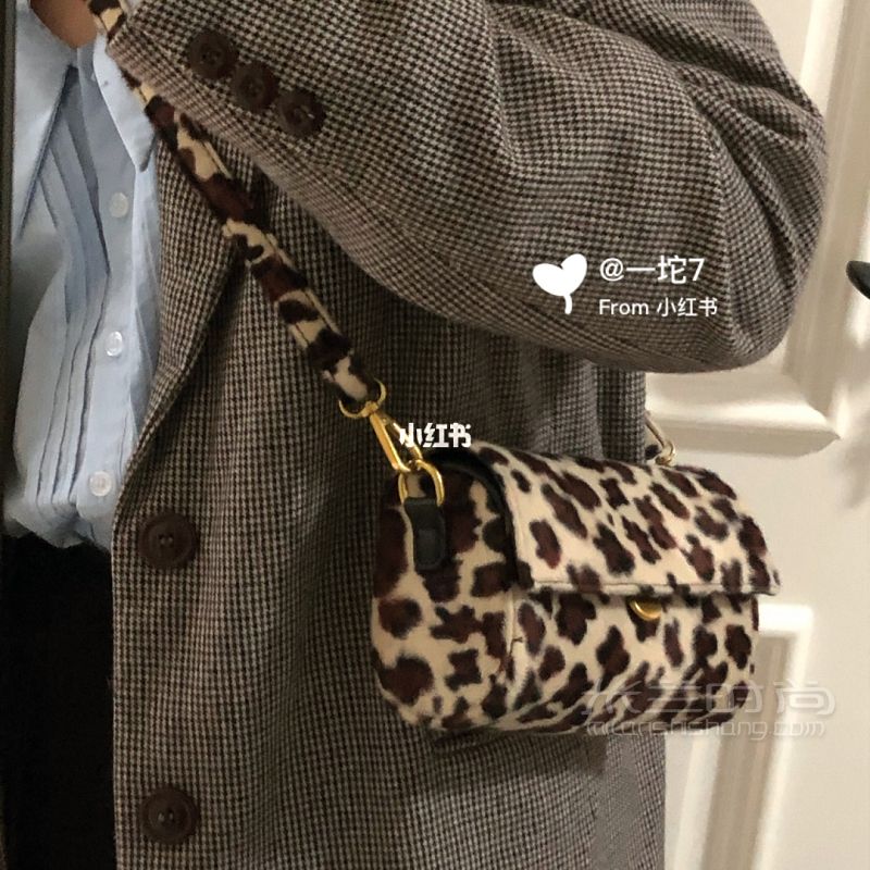 【7yanmai】兩只簡單的隨身包 女包枕頭豹紋_1