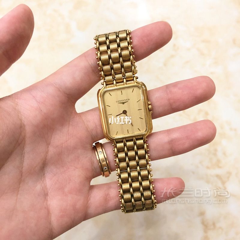 復(fù)古小金表浪琴中古表表帶 中古表_1