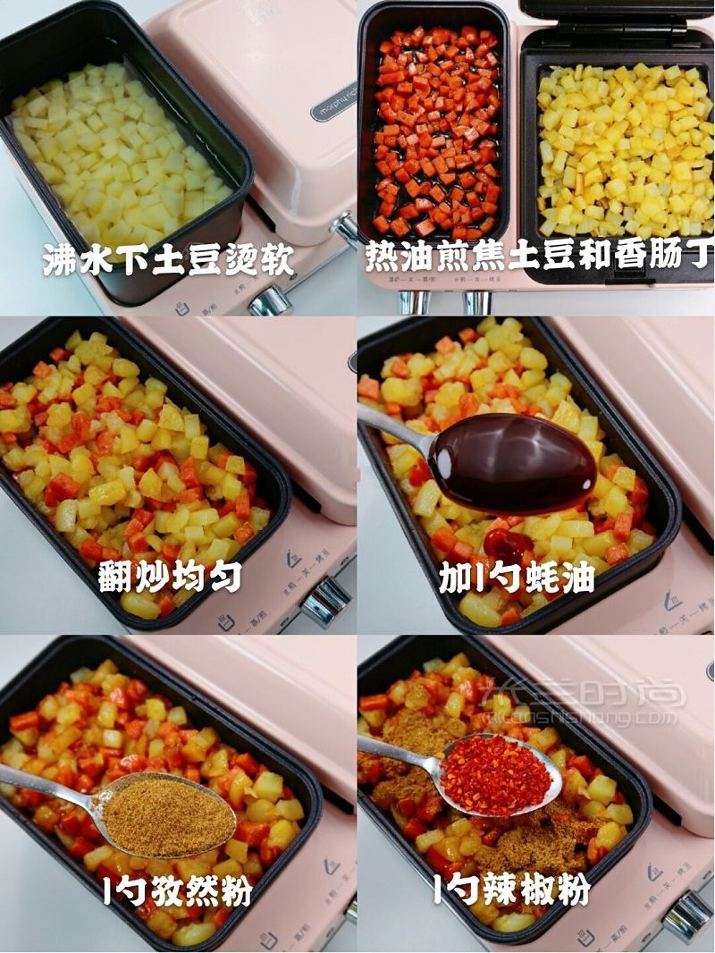 免揉面酥脆掉渣孜然土豆香腸餅秒殺餅店_4
