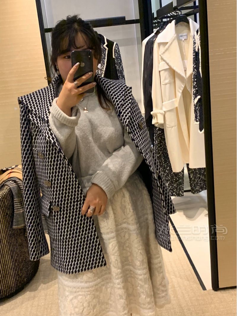 香奈兒Chanel20春夏年新款衣服上身試衣間_8