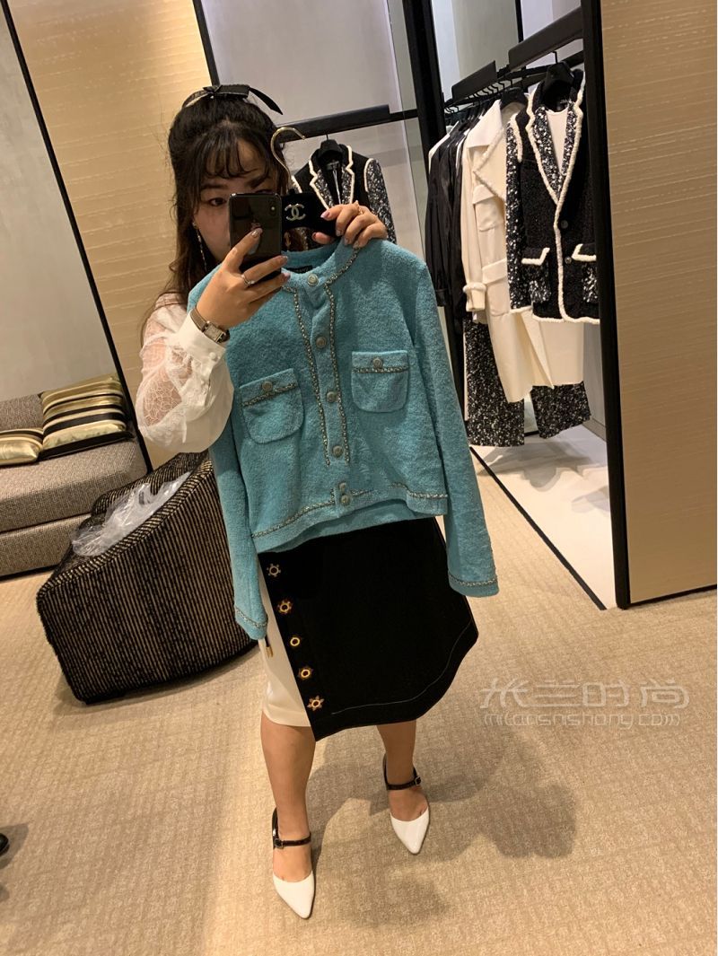 香奈兒Chanel20春夏年新款衣服上身試衣間_5