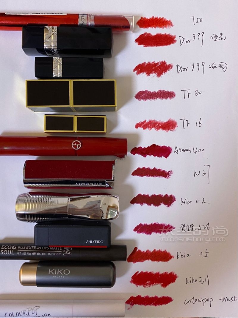 Dior999TF8016阿瑪尼400平價顯白正紅色合集_2