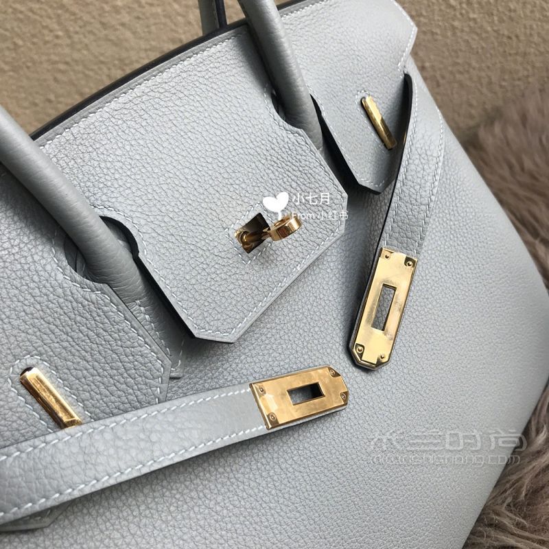 Hermes定制Birkin30海鷗灰實(shí)拍圖_2