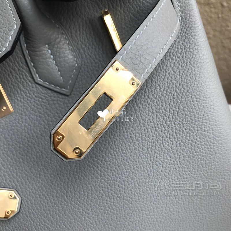 Hermes定制Birkin30海鷗灰實(shí)拍圖_3